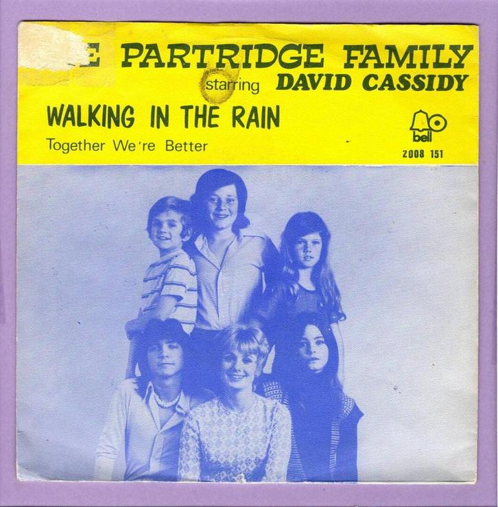 Partridge Family, David Cassidy – Walking In The Rain / Toge, Cd's en Dvd's, Vinyl Singles, Ophalen of Verzenden