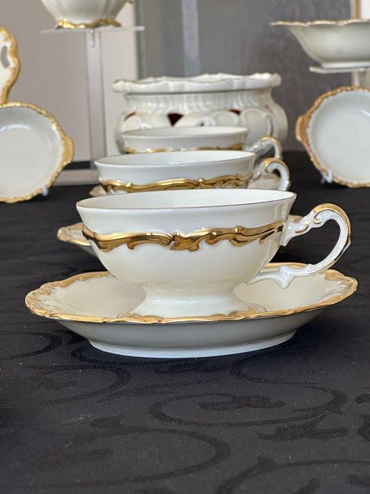 Hertel Jacob - Kaffeeservice WEIMAR reiches Gold -, Antiek en Kunst, Antiek | Meubels | Tafels
