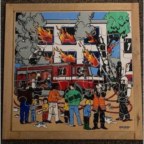 Educo Puzzel Brandweer met bluswagen (25 stukjes), Boeken, Schoolboeken, Nieuw, Verzenden
