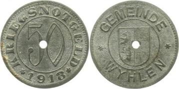 Duitsland 50 Pfennig oorlogsnotgeld Wyhlen 1918 sehr scho... beschikbaar voor biedingen