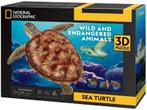 National Geographic - Schildpad 3D Puzzel | CubicFun -, Hobby en Vrije tijd, Nieuw, Verzenden