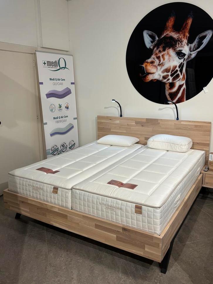 Ledikant compleet - 180x200 - Direct Leverbaar, Huis en Inrichting, Slaapkamer | Bedden, 180 cm, 200 cm, Verstelbaar, Nieuw, Hout