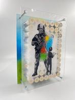 Dine Chanima (XX-XXI) - Banksy Tribute: Child Colors, Antiek en Kunst, Kunst | Schilderijen | Modern