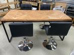 4 eetkamerstoelen Bureaustoel Stoel Kavala kunstleer, Ophalen, Kunststof, Zwart, Nieuw