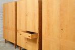 3 x Kledingkast, Set uit 1960, Perfecte Hang-Leg Indeling, Antiek en Kunst