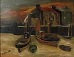 Paul Permeke (1918-1990) - Harbour Scene, Antiek en Kunst