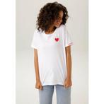 Aniston CASUAL T-shirt met hartjes en bedrukte achterkant, Kleding | Dames, T-shirts, Verzenden, Nieuw