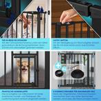 KIDIZ® Traphekje zonder boren - Veiligheidshekje - 74-87cm -, Tuin en Terras, Tuinpoorten, Verzenden, Zo goed als nieuw