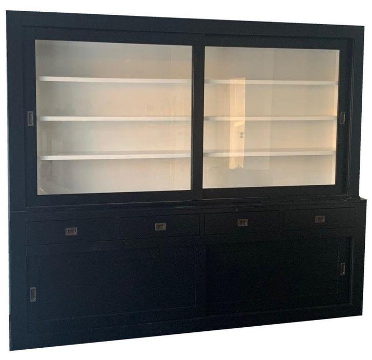 Buffetkast Rijssen zwart 260cm, Huis en Inrichting, Kasten | Buffetkasten, Ophalen of Verzenden