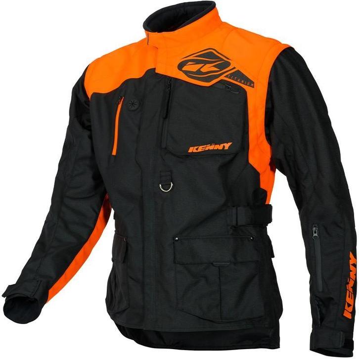 Enduro Jas Kenny Titanium Oranje - MAAT M / L, Motoren, Kleding | Motorkleding, Nieuw met kaartje, Jas | textiel, Verzenden