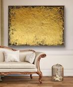Lyora Art - WHISPERING GOLDEN LINES (XL) Acrylic painting -