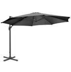 Venice Parasol Zwart 3,5m – Robuust, UV-bestendig & 360°., Verzenden, Nieuw in verpakking