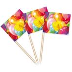 50x stuks Cocktailprikkers geslaagd thema duim omhoog - Ge.., Ophalen of Verzenden, Nieuw