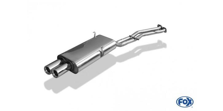 FOX BMW E30 320i/ 325i facelift einddemper - 2x76 type 13, Auto-onderdelen, Uitlaatsystemen, Nieuw, Verzenden