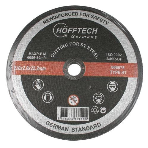 Hofftech Doorslijpschijf - 230 mm - 2 mm dikte - IJzer- e..., Doe-het-zelf en Verbouw, Gereedschap | Slijpmachines, Nieuw, Ophalen of Verzenden