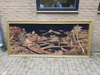Partijtje van diverse exotische grote schilderijen, Antiek en Kunst, Ophalen