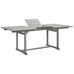 vidaXL Tuintafel (150-200)x100x75 cm massief acaciahout, Tuin en Terras, Tuintafels, Verzenden, Nieuw, Hout