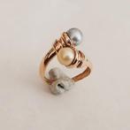 Ring - 18 karaat Geel goud Parel, Sieraden, Tassen en Uiterlijk, Ringen, Nieuw