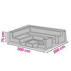 Loungesethoes L-vorm (300 x 200 x 75 cm, Polyester), Verzenden, Nieuw
