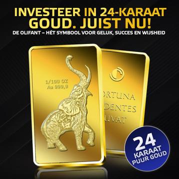 24Karaat Massief Goud – slechts € 39,95 per goudbaar