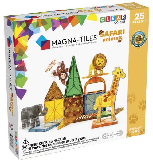 Magna Tiles - Safari Animals Dieren - Magnetisch Speelgoed, Kinderen en Baby's, Speelgoed | Overig