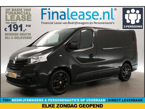 Renault Trafic 1.6 dCi T29 L1H1 Airco Cruise Trekhaak €191pm, Auto's, Bestelauto's, Lease, Handgeschakeld, Diesel, Renault, Zwart