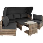 Wicker loungeset San Marino met aluminium frame - natuur, Tuin en Terras, Verzenden, Nieuw