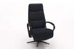 Relaxfauteuil Hitzum - relaxfauteuils - Zwart, Nieuw, Zwart, Stof