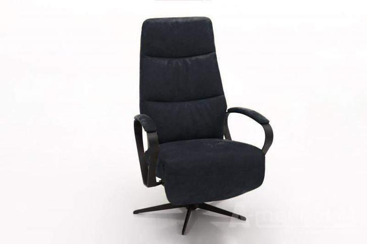 Relaxfauteuil Hitzum - relaxfauteuils - Zwart, Huis en Inrichting, Stoelen, Zwart, Nieuw, Stof