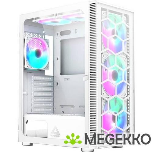 Montech X3 Glass Midi-Tower RGB Tempered Glass Wit, Computers en Software, Computerbehuizingen, Nieuw, Verzenden