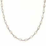 Halsketting - 18 karaat Witgoud - Parel, Nieuw