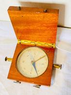 Kompas - Hout, Messing - marine ancienne de navigation -
