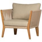 San Remo - Loungestoel - Teak - Zand - Exotan, Verzenden, Nieuw
