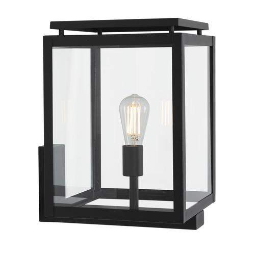 De Vecht XL Muurlamp Zwart met LED Buitenverlichting, Tuin en Terras, Buitenverlichting, Verzenden