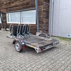 Motor / fiets aanhanger + opbergbox, Grijs / Chroom, Nieuw