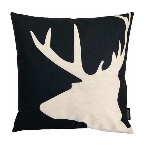 Deer / Hert | 45 x 45 cm | Kussenhoes | Katoen/Linnen, Huis en Inrichting, Woonaccessoires | Kussens, Verzenden