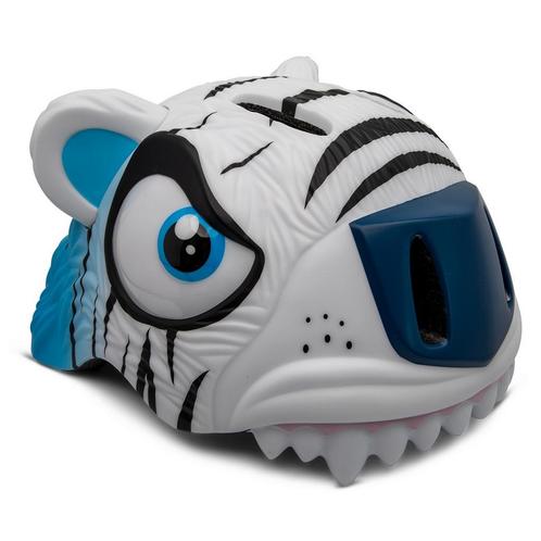 Crazy Safety Kinderhelm / Fietshelm Witte Tijger / White Tig, Fietsen en Brommers, Fietsaccessoires | Fietshelmen, Nieuw