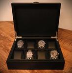 Horlogedoos Zwart Panga hout 8 Horloges, Sieraden, Tassen en Uiterlijk, Verzenden, Nieuw