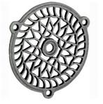 Luchtrooster Versailles 11cm ijzer blank, Ophalen of Verzenden, Nieuw