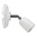 Bailey Plafondlamp Porselein Wit E27 verstelbare arm Ø10.5c, Ophalen of Verzenden, Nieuw