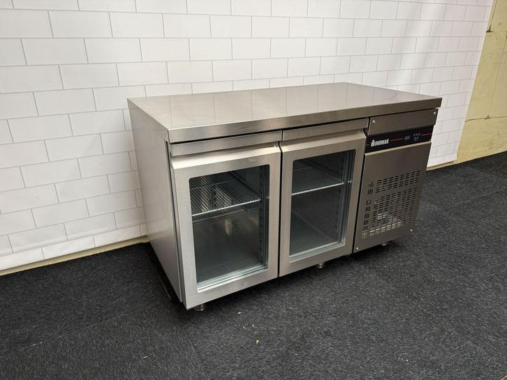 Showroommodel Inomak Koelwerkbank 1/1 GN met 2 glasdeuren, Zakelijke goederen, Horeca | Keukenapparatuur, Nieuw zonder verpakking