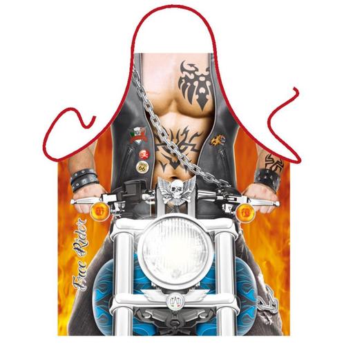 Keukenschort stoere motor man - Fun schorten, Hobby en Vrije tijd, Feestartikelen, Verzenden