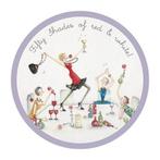 Ronde onderzetter - Fifty Shades of Red & White, Nieuw
