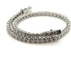 Tennis armband - 18 karaat Witgoud - 4.90ct. tw. Diamant