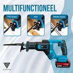 2dekans | Vesto® Accu Reciprozaag – 21V Li-Ion – Incl. 2, Doe-het-zelf en Verbouw, Ophalen of Verzenden, Zo goed als nieuw