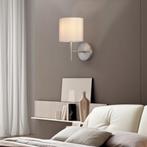 lux.pro Wandlamp Winsford 27x21 cm E14 zilverkleurig en wit, Huis en Inrichting, Lampen | Wandlampen, Nieuw, Verzenden