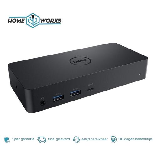 Dell D6000 Universele docking station USB-C/A inc 130W adpt., Computers en Software, Dockingstations, Docking station, Refurbished