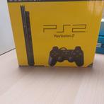 Playstation 2 Zwart Slim Boxed 1 Controller & Memorycard, Ophalen of Verzenden, Nieuw