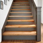 vidaXL Traptreden 2 st 100x30x2 cm massief eikenhout, Doe-het-zelf en Verbouw, Ladders en Trappen, Verzenden, Nieuw