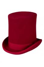 Luxe Hoge Hoed Rood Extra Hoog Model 61 100% Wol Heren Man T, Kleding | Heren, Ophalen of Verzenden, Nieuw
